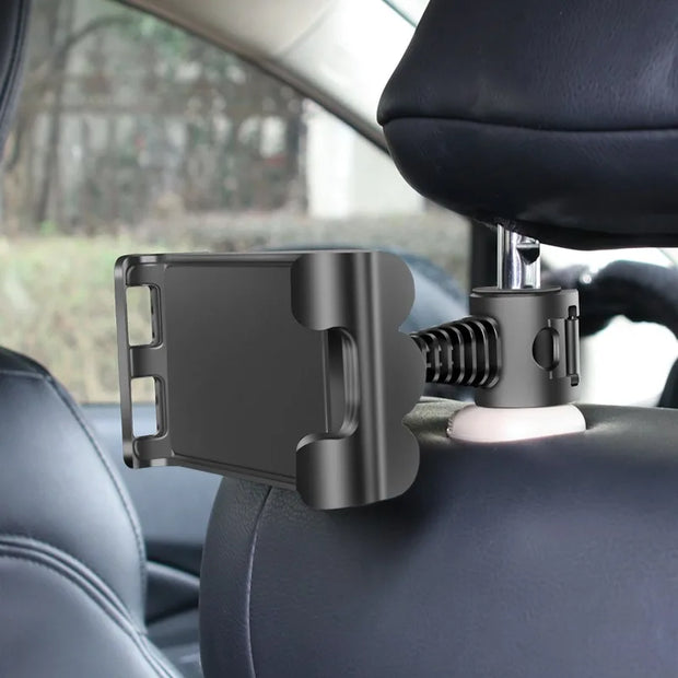 Car Tablet ipad Holder Car Seat Back Adjustable iPad Stand Car ipad Holder For Headrest 360 Rotation Mobile Phone Mount Holder