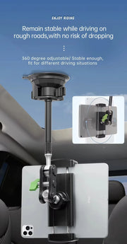 Lanparte 360-Degree Adjustable Car Mount Mobile Phone and Tablet Holder Stand for ipad accessories holder stand with Suction Cup