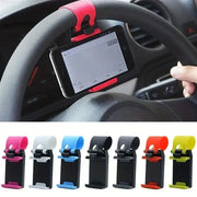Universal Car Steering Wheel Phone Holder Hook Mount Navigation Mobile Phone Bracket Support in Car for iPhone Xiaomi Samsung