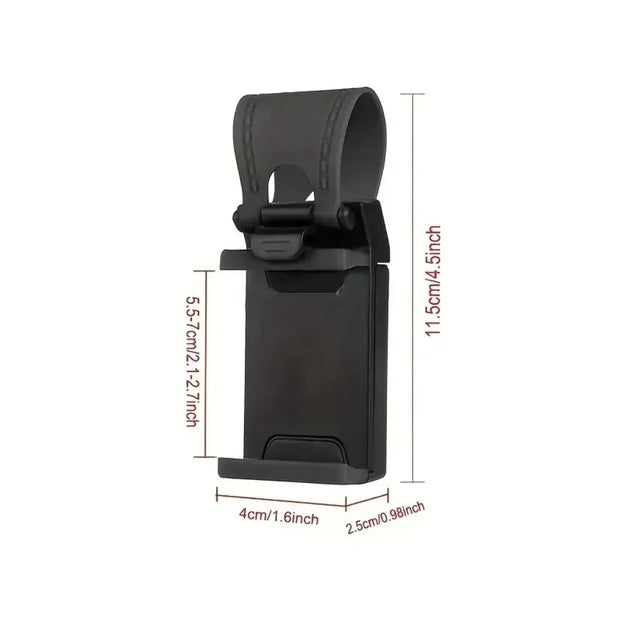 Universal Car Steering Wheel Phone Holder Hook Mount Navigation Mobile Phone Bracket Support in Car for iPhone Xiaomi Samsung