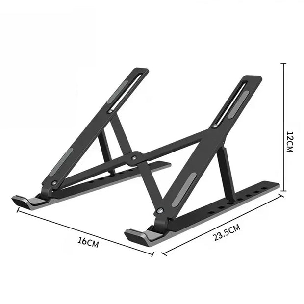 Laptop Stand Double Layer Multi Angle Adjustable Aluminum Alloy Material Suitable For 13-15.6 Inch Notebook
