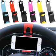 Universal Car Steering Wheel Phone Holder Hook Mount Navigation Mobile Phone Bracket Support in Car for iPhone Xiaomi Samsung