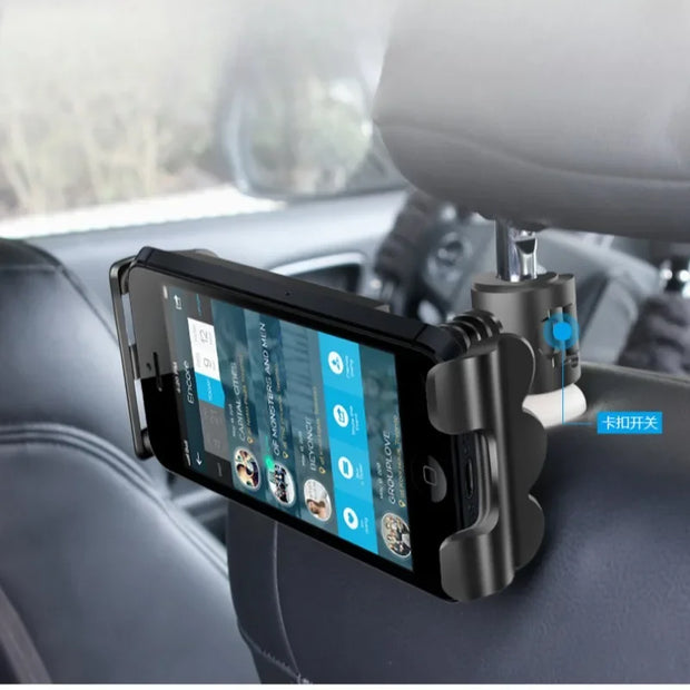 Car Tablet ipad Holder Car Seat Back Adjustable iPad Stand Car ipad Holder For Headrest 360 Rotation Mobile Phone Mount Holder