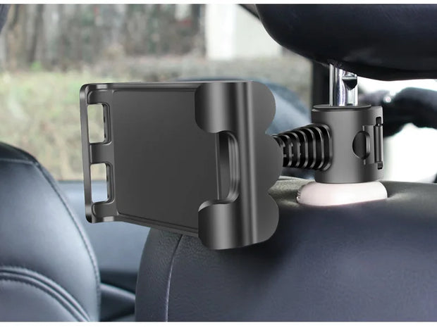 Car Tablet ipad Holder Car Seat Back Adjustable iPad Stand Car ipad Holder For Headrest 360 Rotation Mobile Phone Mount Holder