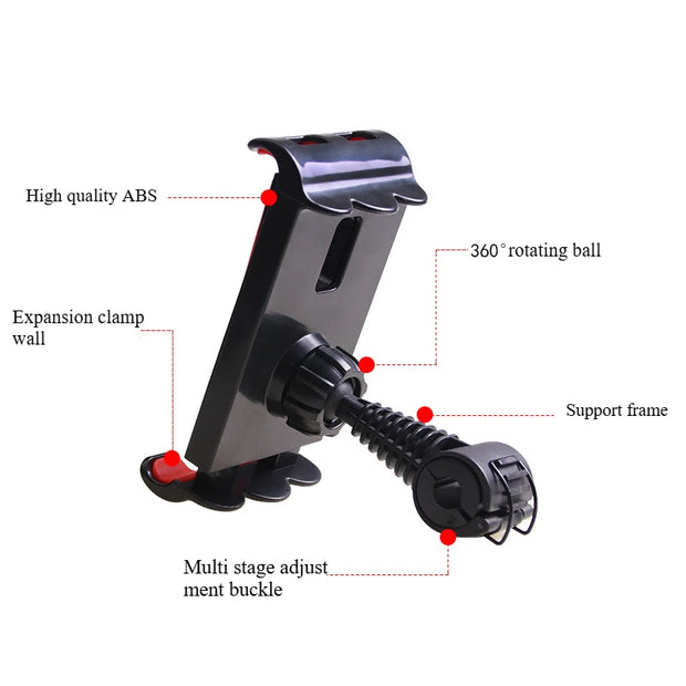 Car Tablet ipad Holder Car Seat Back Adjustable iPad Stand Car ipad Holder For Headrest 360 Rotation Mobile Phone Mount Holder